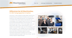 Desktop Screenshot of ak-maschinenbau.de
