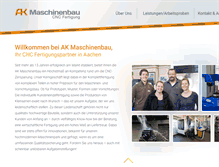 Tablet Screenshot of ak-maschinenbau.de